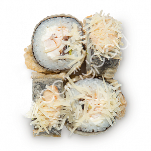 Жареный ролл со сливочным сыром куриной грудкой и шампиньонами