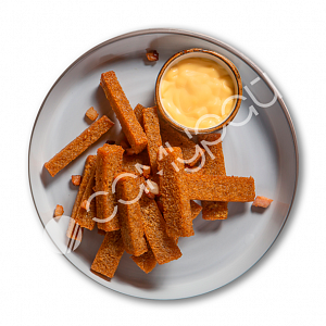 Чесночные гренки с беконом