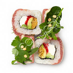 Ролл с  тунцом и сливочным унаги