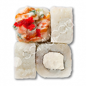 Ролл с сыром филадельфия и тар таром из лосося