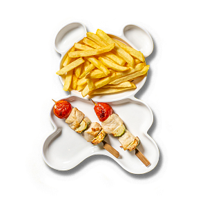 Куриный шашлычок  с картофелем фри
